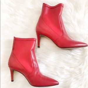 Lewit Abra Leather Stretch Ankle Boots Booties